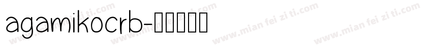 agamikocrb字体转换