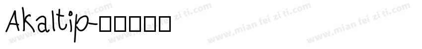 Akaltip字体转换