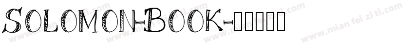 SOLOMON-BOOK字体转换
