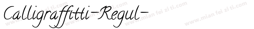 Calligraffitti-Regul字体转换