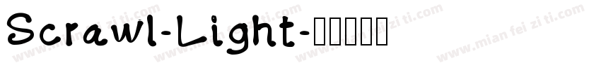Scrawl-Light字体转换