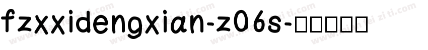 fzxxidengxian-z06s字体转换