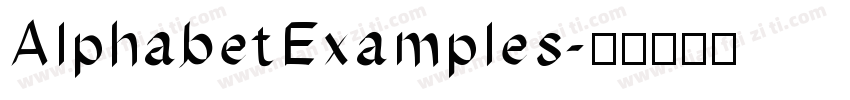 AlphabetExamples字体转换