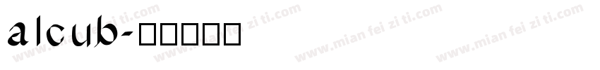 alcub字体转换