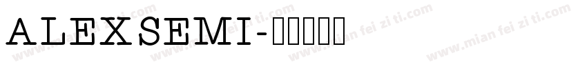 ALEXSEMI字体转换