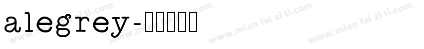 alegrey字体转换