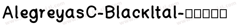 AlegreyasC-Blackltal字体转换