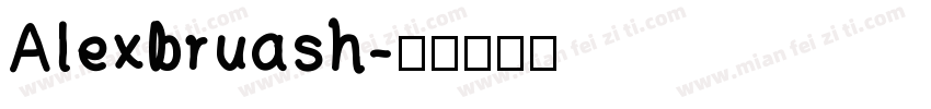 Alexbruash字体转换