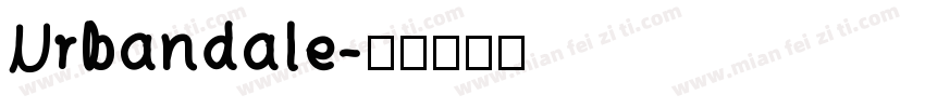 Urbandale字体转换