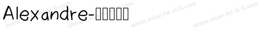 Alexandre字体转换