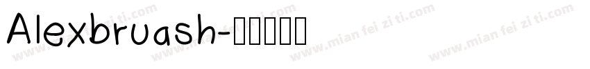 Alexbruash字体转换