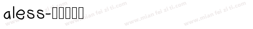 aless字体转换
