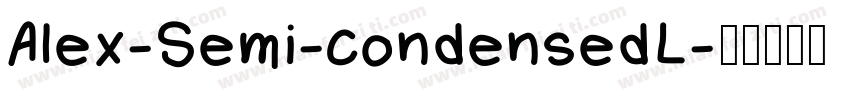 Alex-Semi-condensedL字体转换