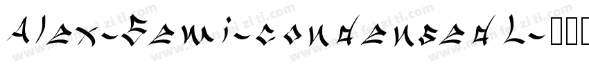 Alex-Semi-condensedL字体转换