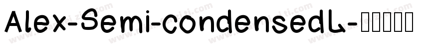 Alex-Semi-condensedL字体转换