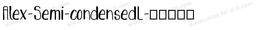 Alex-Semi-condensedL字体转换