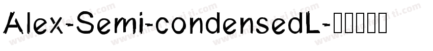 Alex-Semi-condensedL字体转换