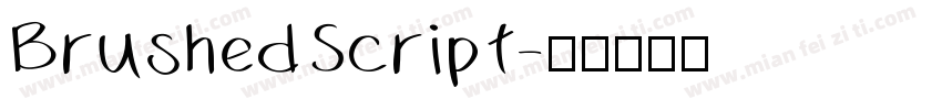 BrushedScript字体转换