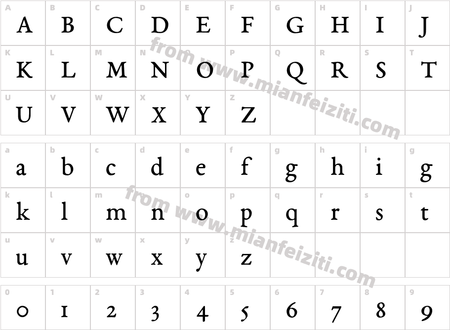 EbGaramond08Regular-d1RV字体字体映射图