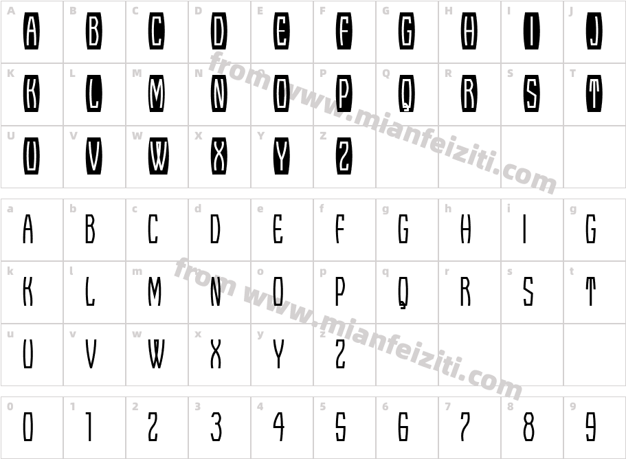 Edselfont-4Z5B字体字体映射图