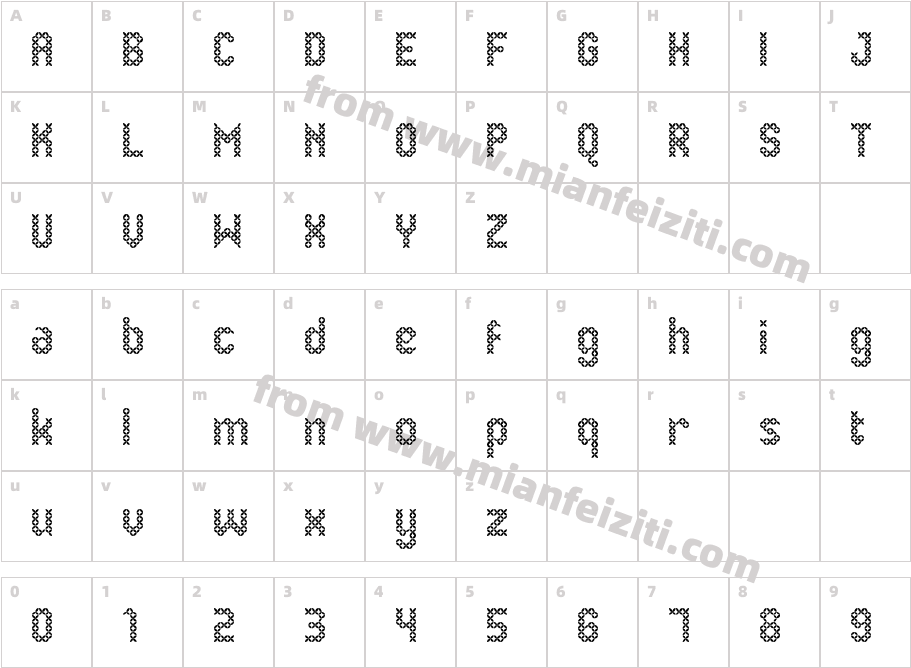 EenvoudigeBatikRegular-RX8l字体字体映射图