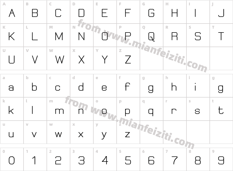 ElgethyBold-MZLP字体字体映射图
