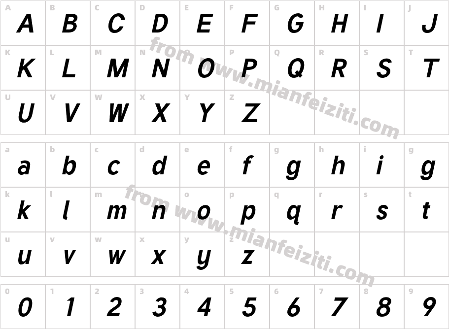 TuffyBoldItalic-Ow2P字体字体映射图
