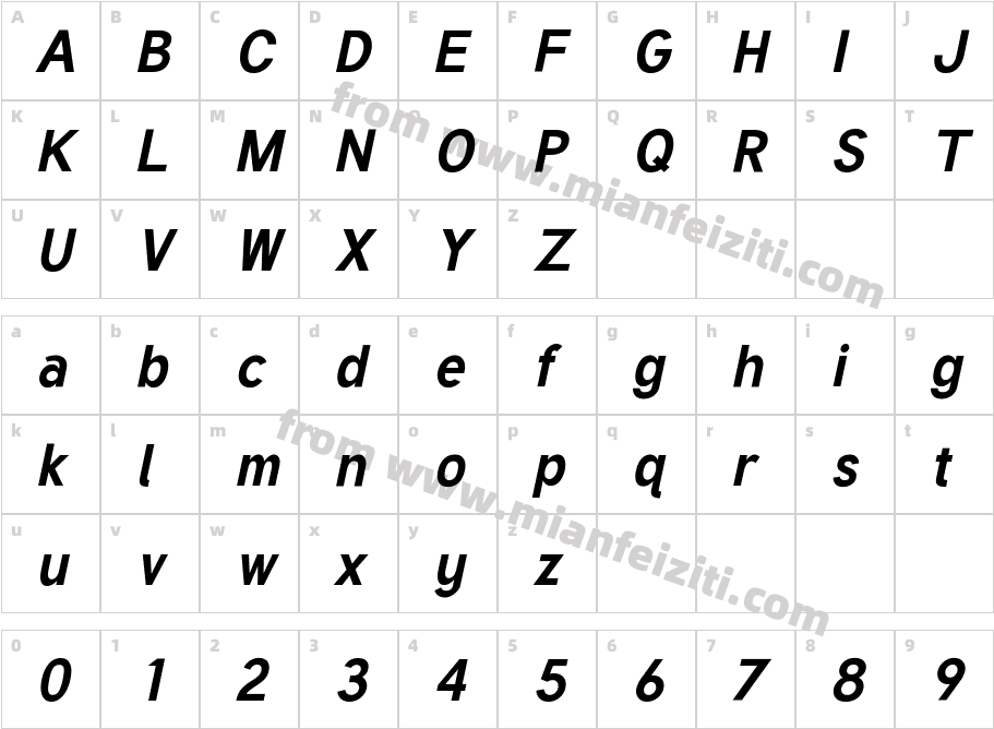 TuffyBoldItalic-n6rM字体字体映射图