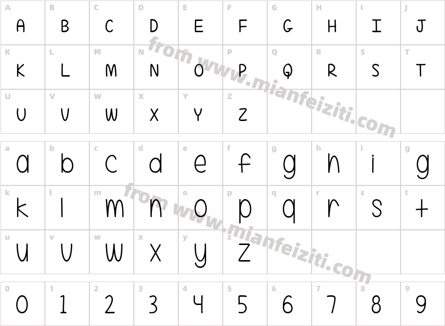 ALittleMixedUp-35Jp字体字体映射图