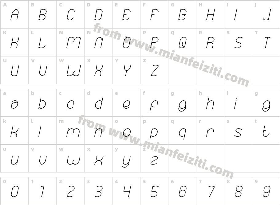 EssentialArrangementItalic-D4aD字体字体映射图