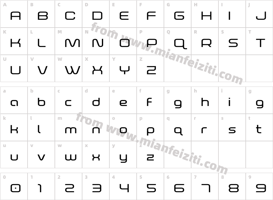 FoxOnTheRunExpanded-8G60字体字体映射图