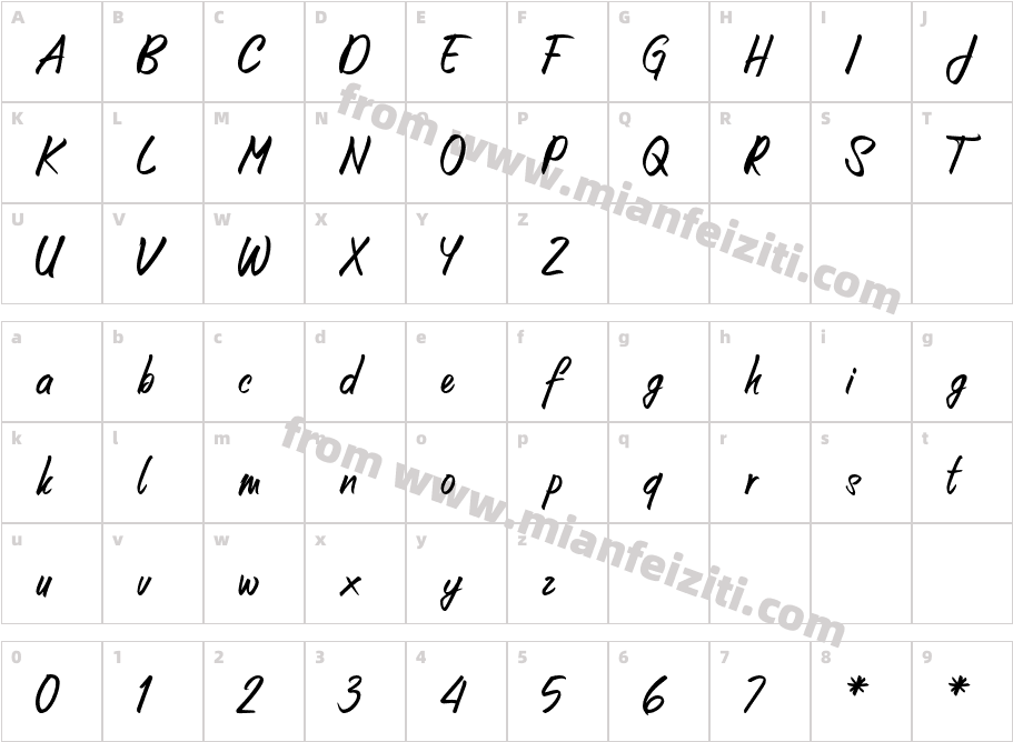 Unforgotten-DOYq3字体字体映射图