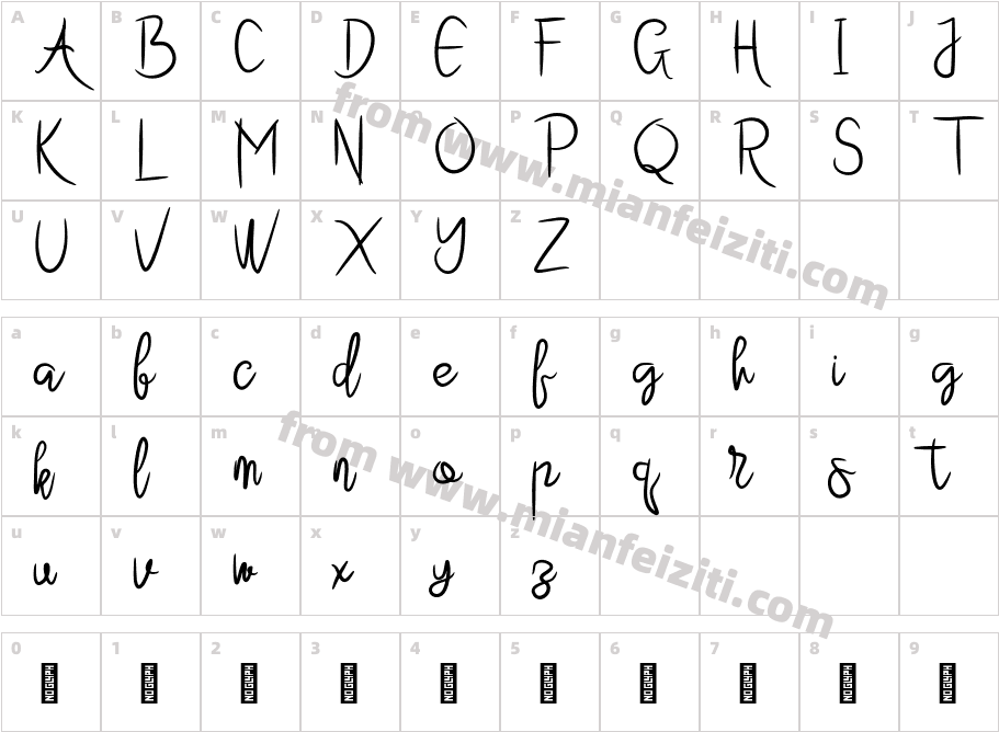 Adhelpia字体字体映射图