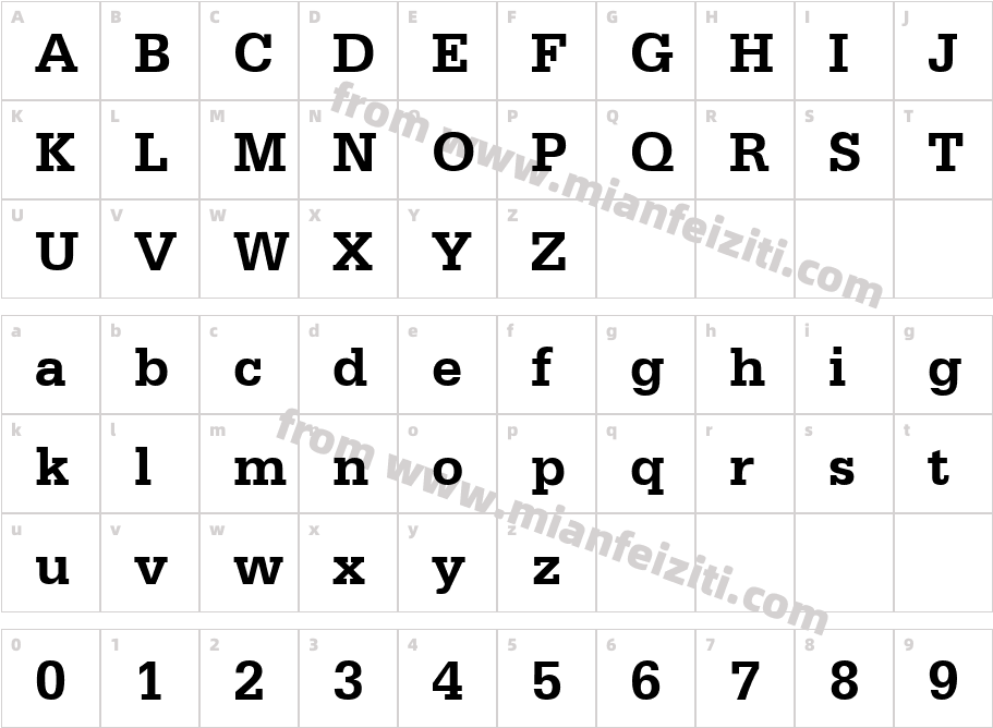 Classic Typewrite字体字体映射图