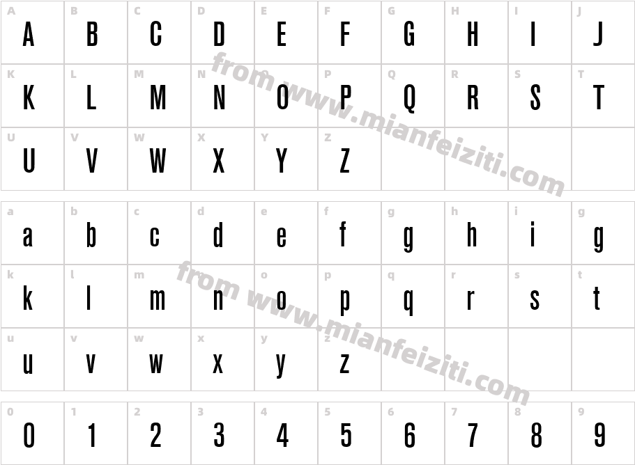 Ancona-Cd-Regular字体字体映射图