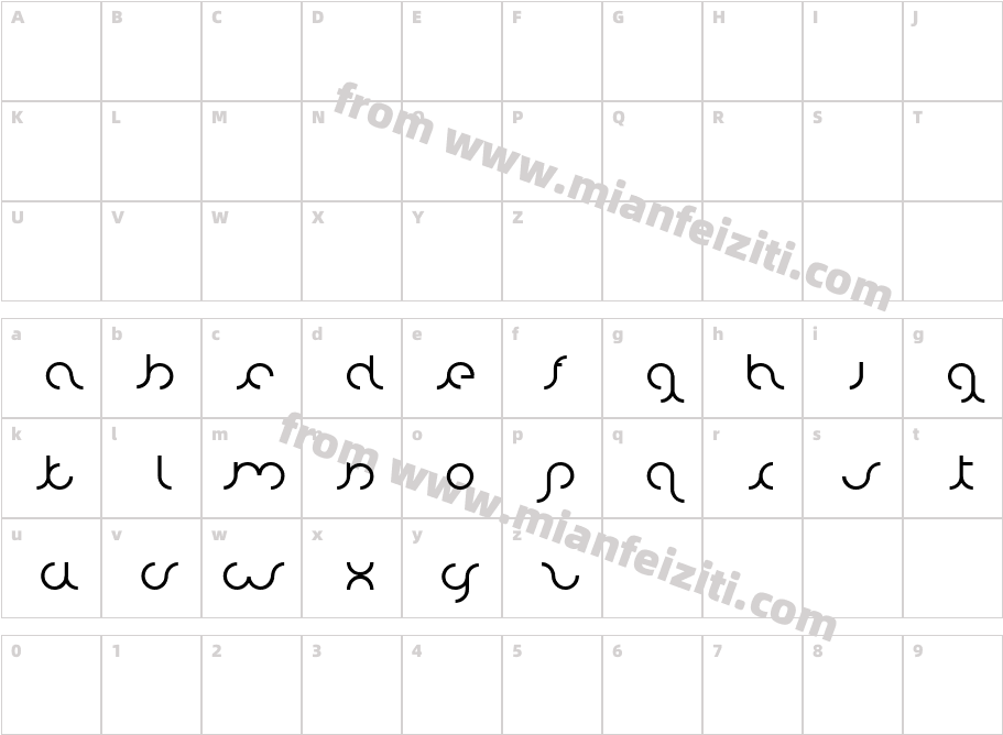 knarf art 2Regular字体字体映射图