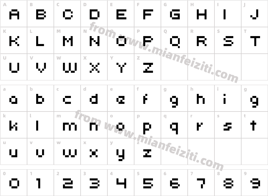 Uni0553字体字体映射图