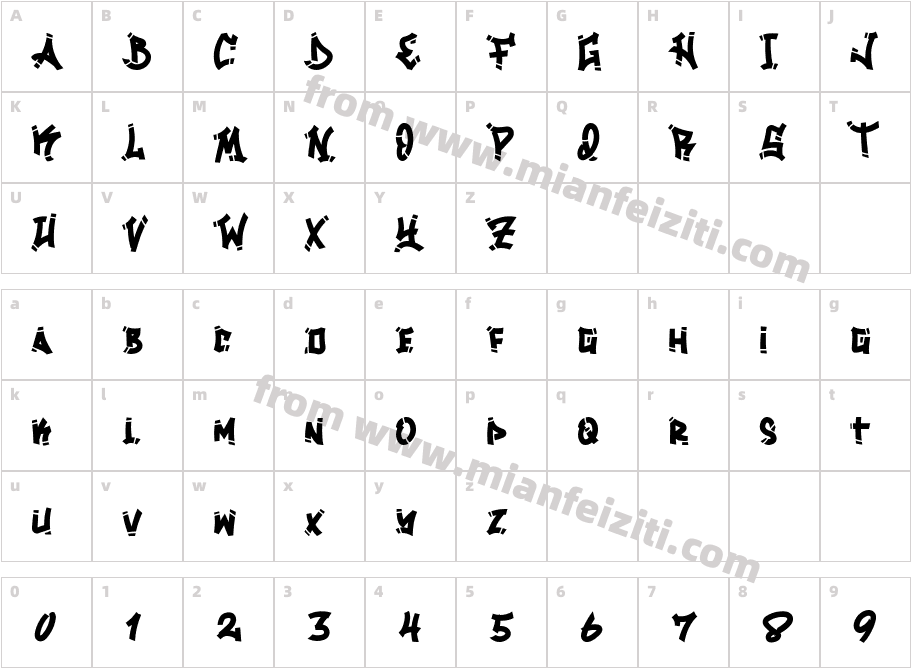 Losdol-4BRyY字体字体映射图