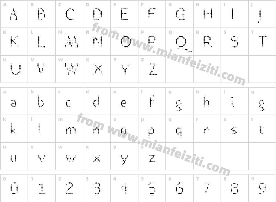 TTRheostatFahrenheit-Lite字体字体映射图
