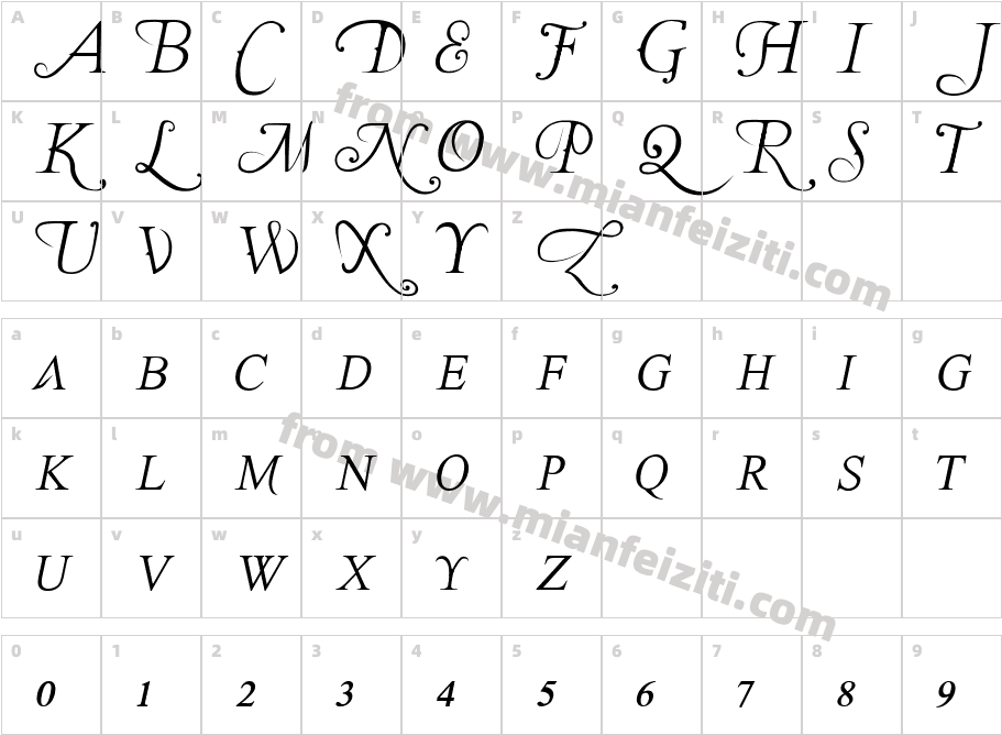 The Last Font I m Wasting On You字体字体映射图