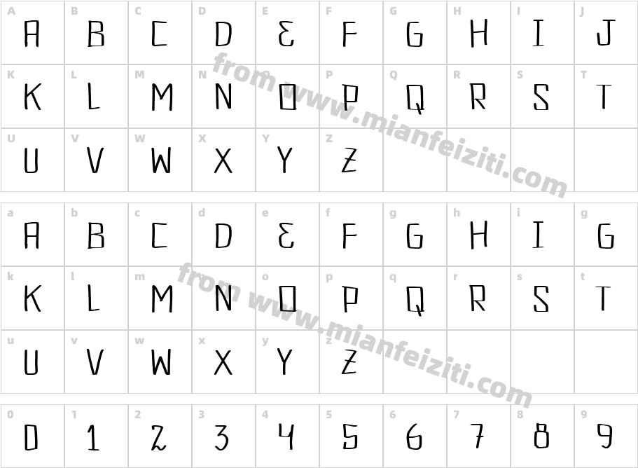 VtksMorezineo-1GY5L字体字体映射图
