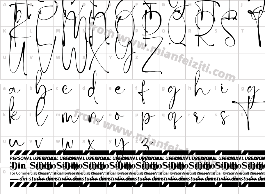 BlastinePersonalUse-51P4B字体字体映射图