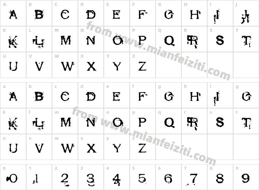 fz-wencang-069字体字体映射图