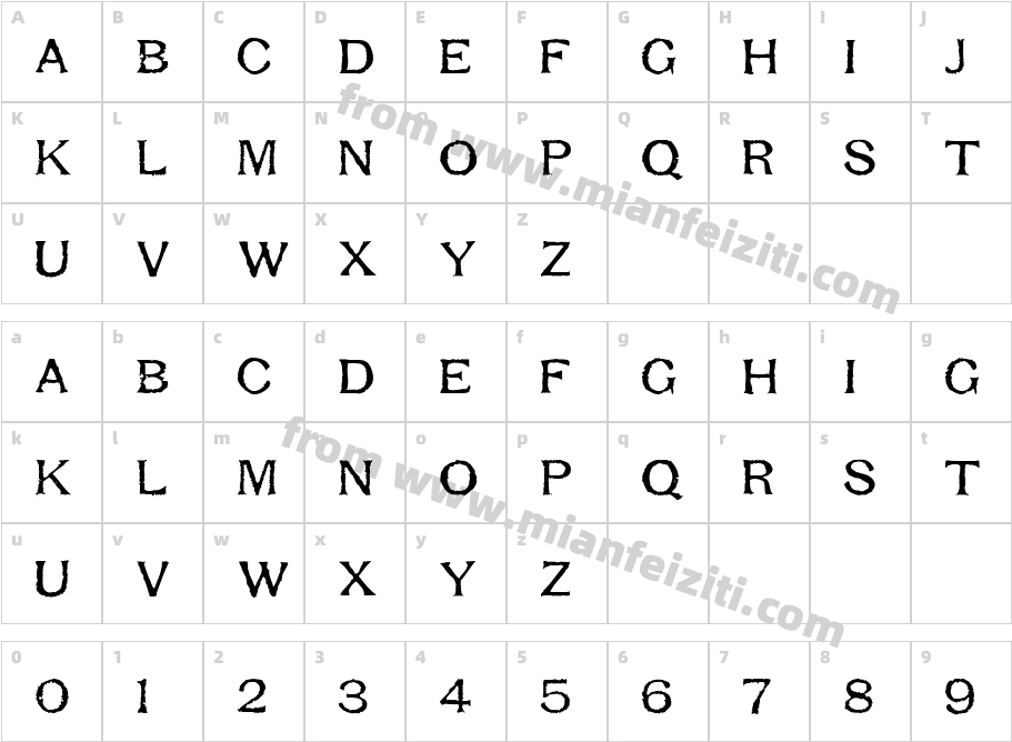 fz-wencang-072字体字体映射图