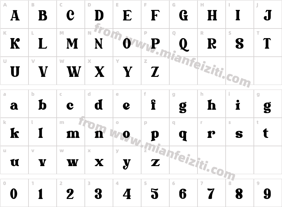 MarleighRegular-L3q93字体字体映射图