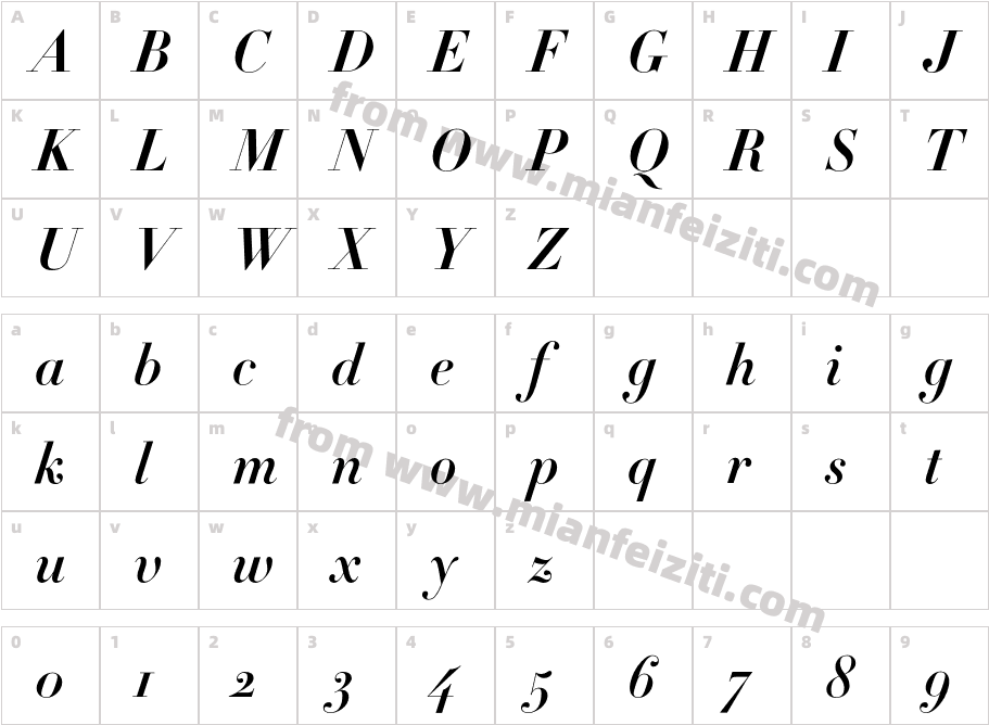 Didot-HTF-B24-Bold-Ital_0字体字体映射图