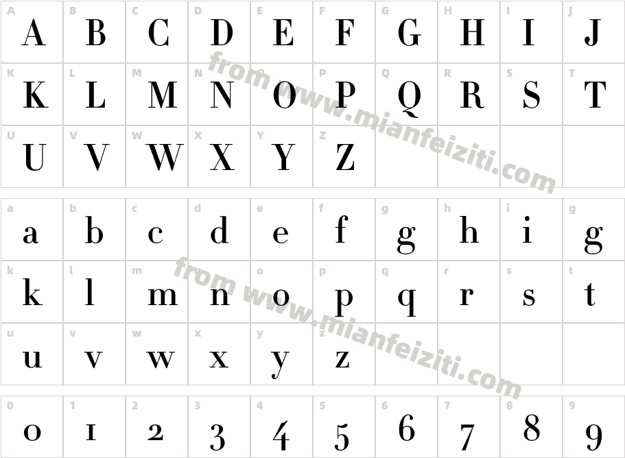 Didot-HTF-M06-Medium_0字体字体映射图