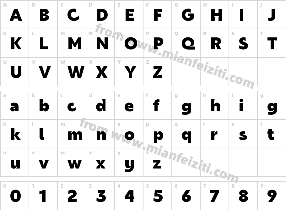 buttersans-Regular字体字体映射图