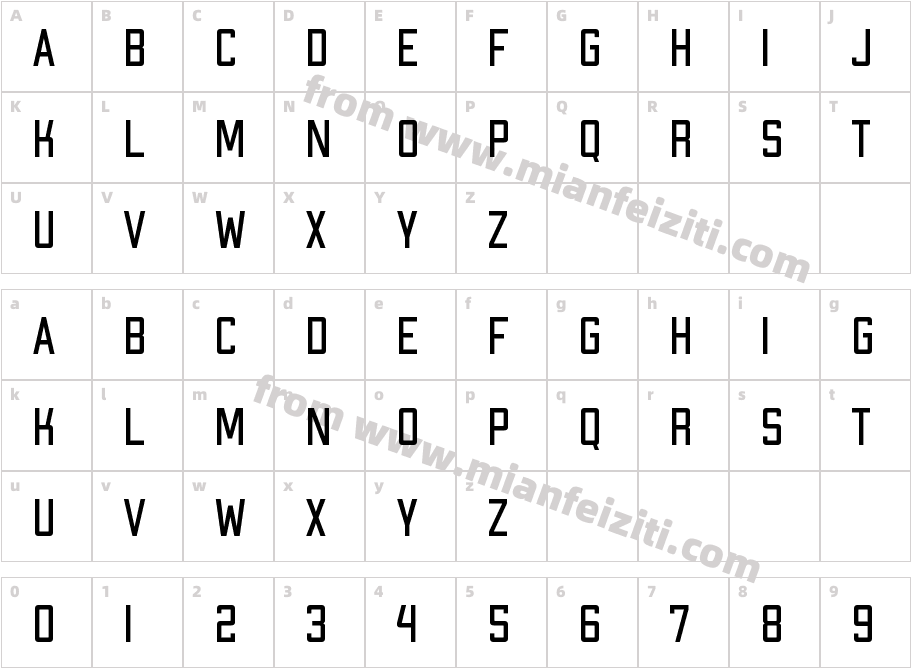 ApexMk2-LightCondensed字体字体映射图