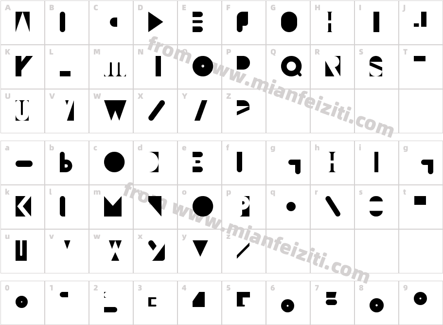 Joplin-Second字体字体映射图